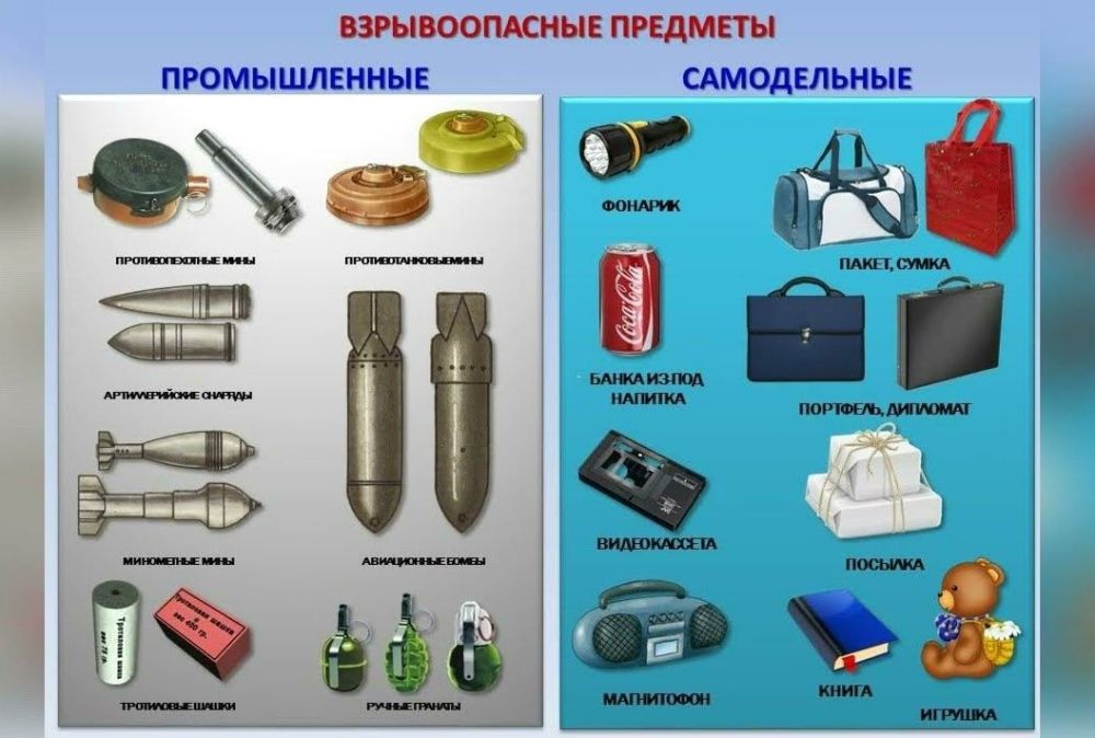 ОБНАРУЖЕНИЕ ПОДОЗРИТЕЛЬНОГО ПРЕДМЕТА, КОТОРЫЙ МОЖЕТ ОКАЗАТЬСЯ ВЗРЫВНЫМ УСТРОЙСТВОМ.