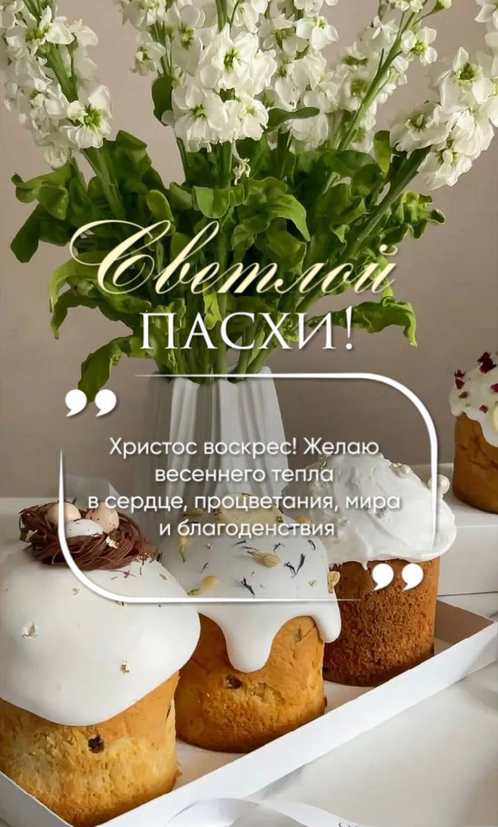Сердечно поздравляю вас со Светлым Христовым Воскресением - Пасхой!.